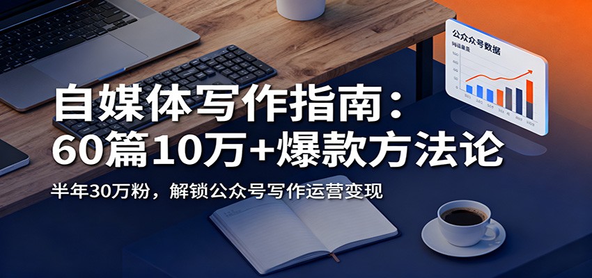 自媒体写作指南：60篇10万+爆款方法论，半年30万粉，解锁公众号写作运营变现-副业网