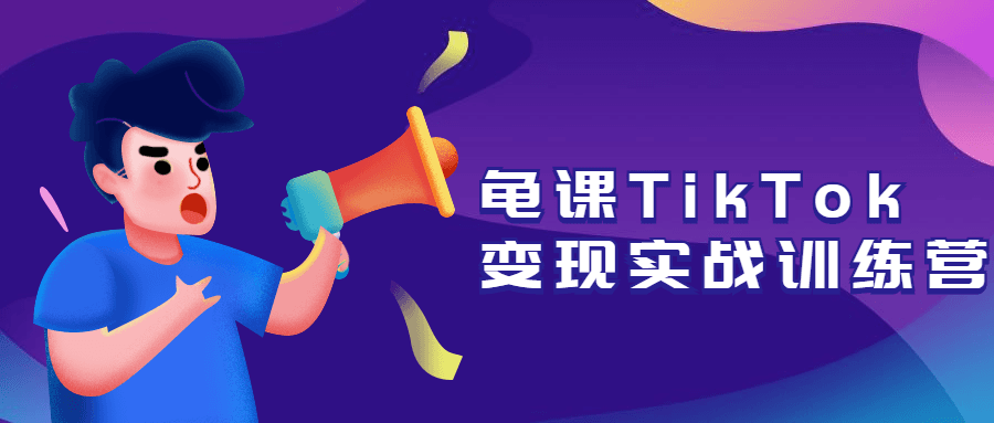 龟课TikTok变现实战训练营-副业网