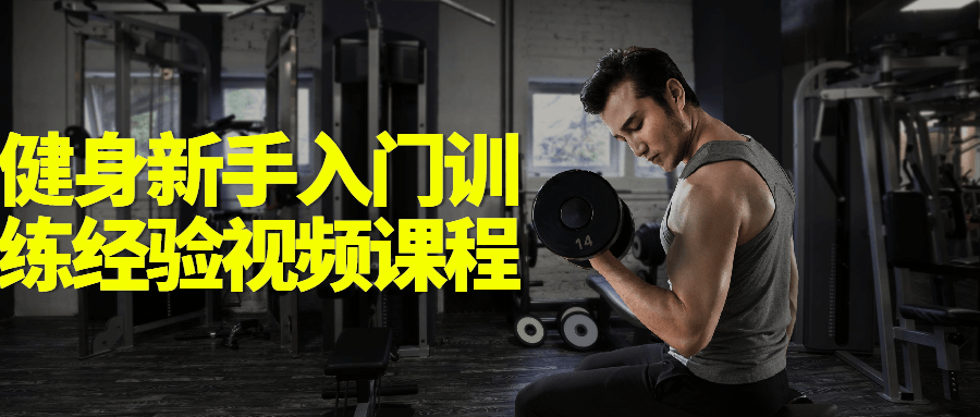 健身新手入门训练经验视频课程-副业网