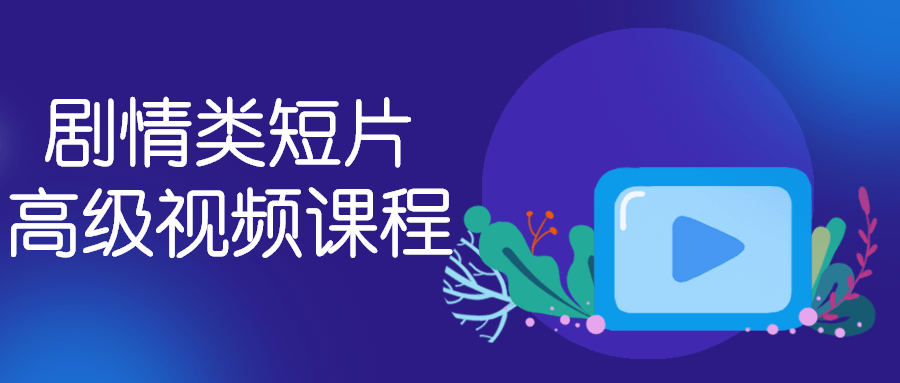 剧情类短片高级视频课程-副业网