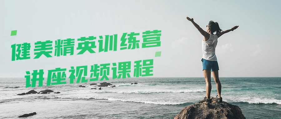 健美精英训练营讲座视频课程-副业网