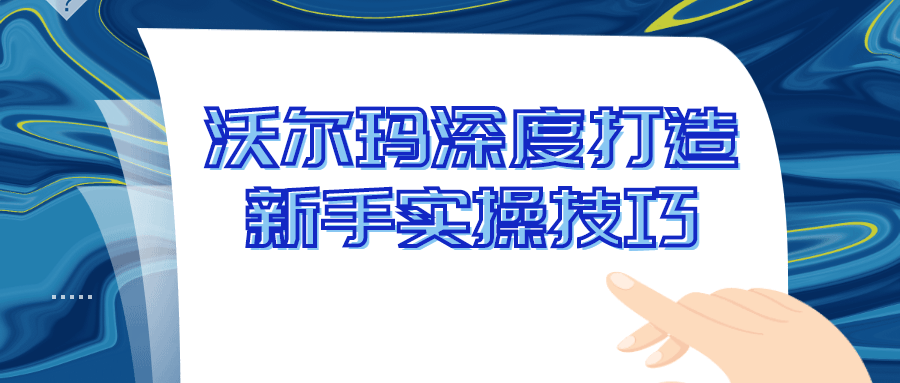 沃尔玛深度打造新手实操技巧-副业网