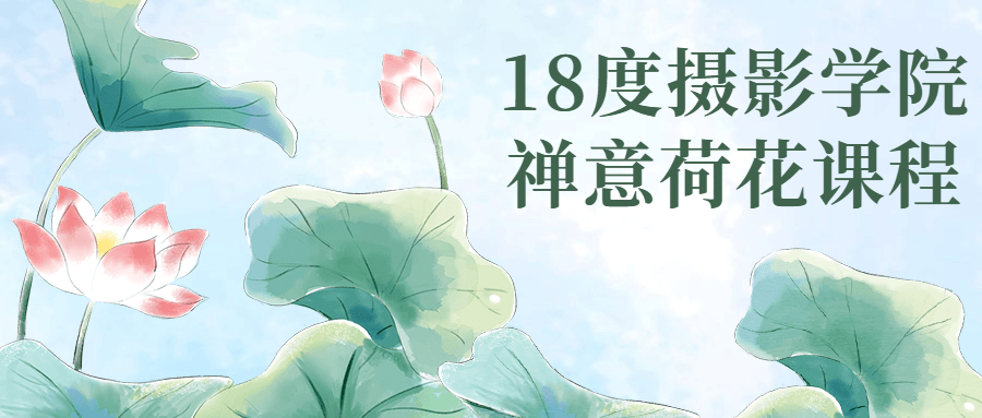 18度摄影学院禅意荷花课程-副业网