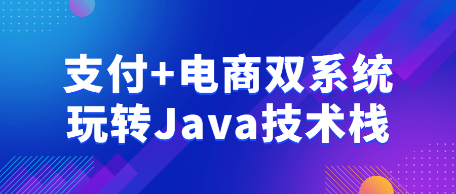 支付+电商双系统玩转Java技术栈-副业网