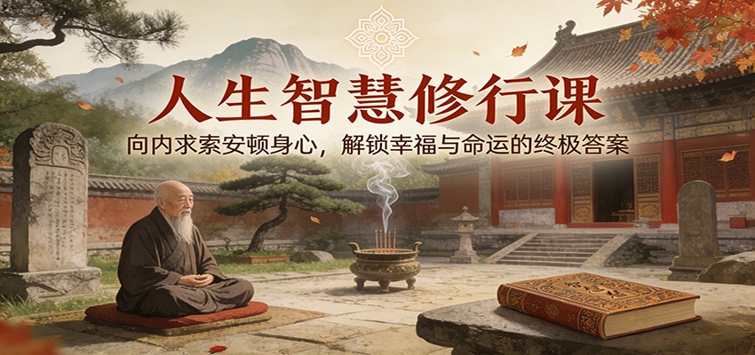 人生智慧修行课：向内求索安顿身心，解锁幸福与命运的终极答案-副业网