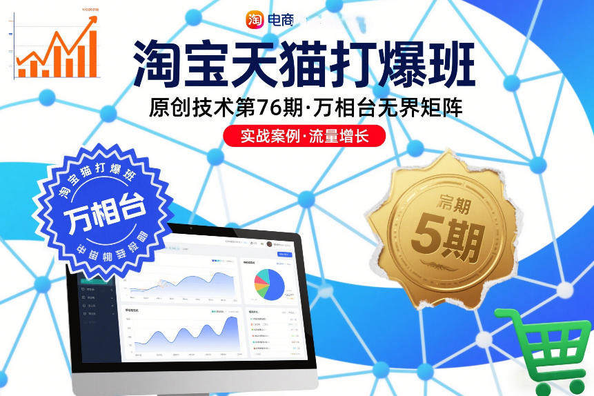 淘宝天猫打爆班原创技术第76期，万相台无界矩阵-副业网