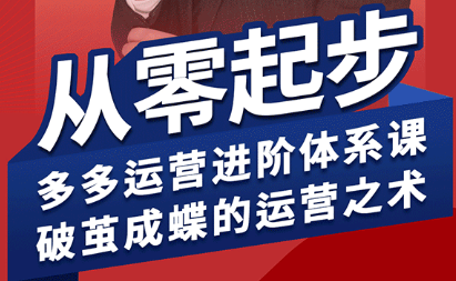 海神·拼多多运营进阶系统课(更新8月)-副业网