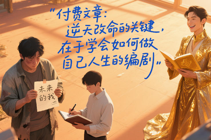 付费文章：逆天改命的关键，在于学会如何做自己人生的编剧-副业网