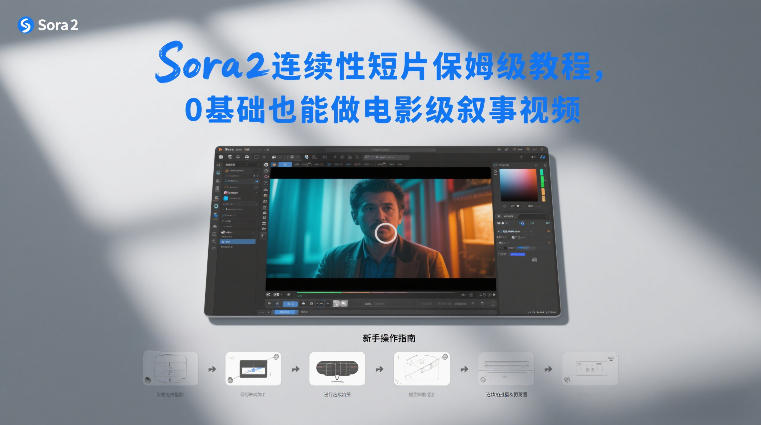 Sora2连续性短片保姆级教程，0基础也能做电影级叙事视频-副业网