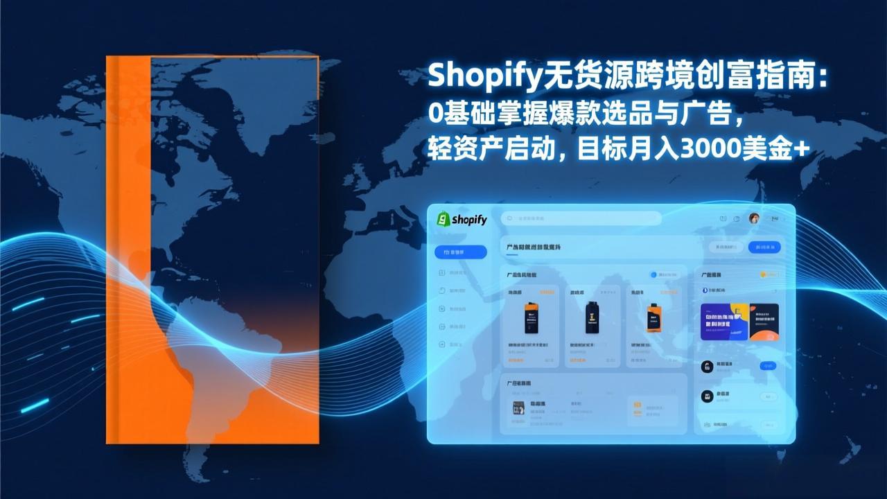 Shopify爆款打法实战：从选品到广告投放，复制爆款模型，驱动独立站月销售额破万刀-副业网