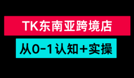 TikTok东南亚跨境从0-1认知实操课-副业网