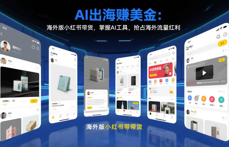 AI出海賺美金：海外版小红书带货，掌握AI工具，抢占海外流量红利(更新2026)-副业网
