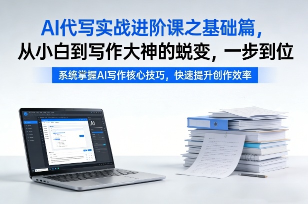 AI代写实战进阶课之基础篇，从小白到写作大神的蜕变，一步到位【揭秘】-副业网