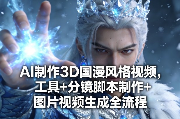 AI制作3D国漫风格视频，工具+分镜脚本制作+图片视频生成全流程-副业网