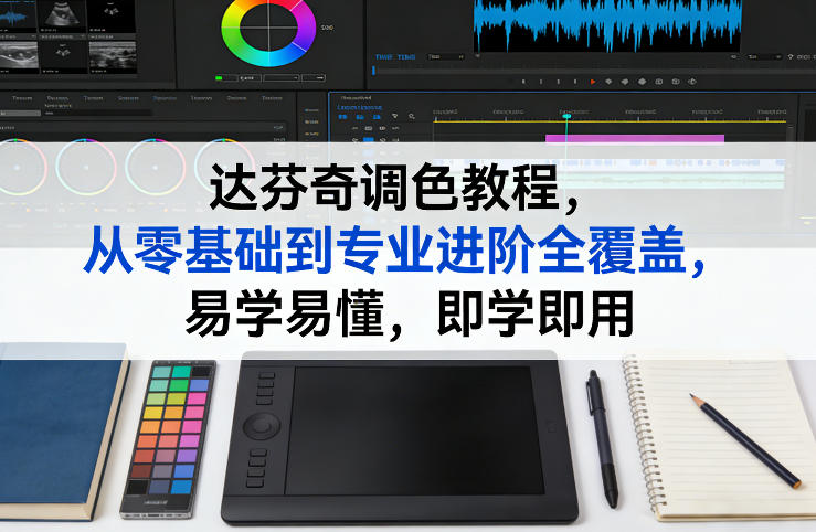 达芬奇调色教程，从零基础到专业进阶全覆盖，易学易懂，即学即用-副业网
