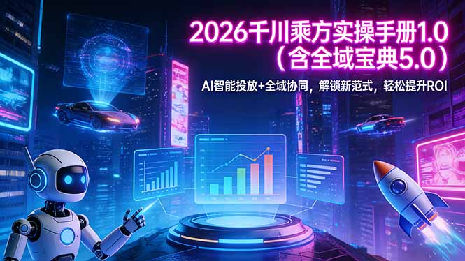 2026 千川乘方实操手册 1.0(含全域宝典 5.0-副业网