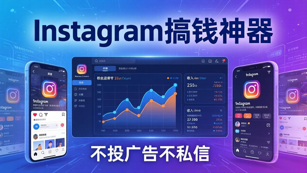 Instagram搞钱神器：月涨6万粉+月入5万刀，不投广告不私信，靠算法+低价产品-副业网