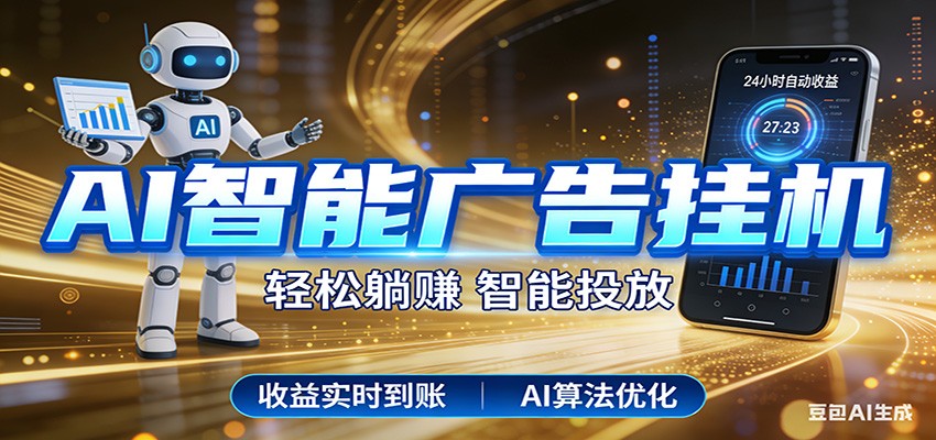 智能广告挂机新时代，利用碎片化时间实现稳定被动收益，AI帮你持续盈利-副业网