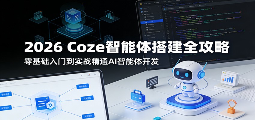 2026 Coze智能体搭建全攻略：零基础入门到实战精通AI智能体开发-副业网