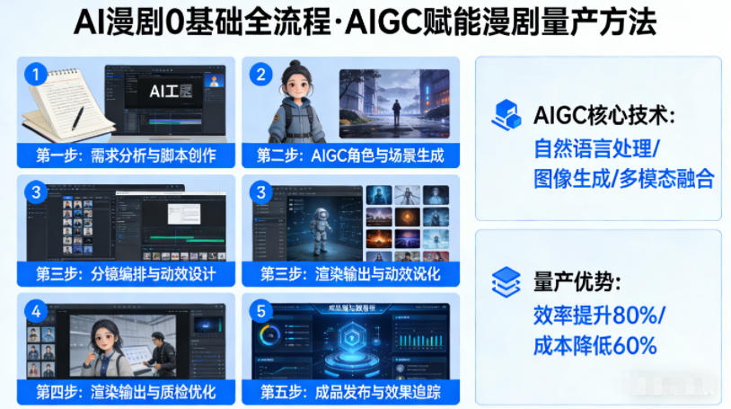 AI漫剧0基础全流程，快速掌握AIGC赋能的漫剧量产方法-副业网