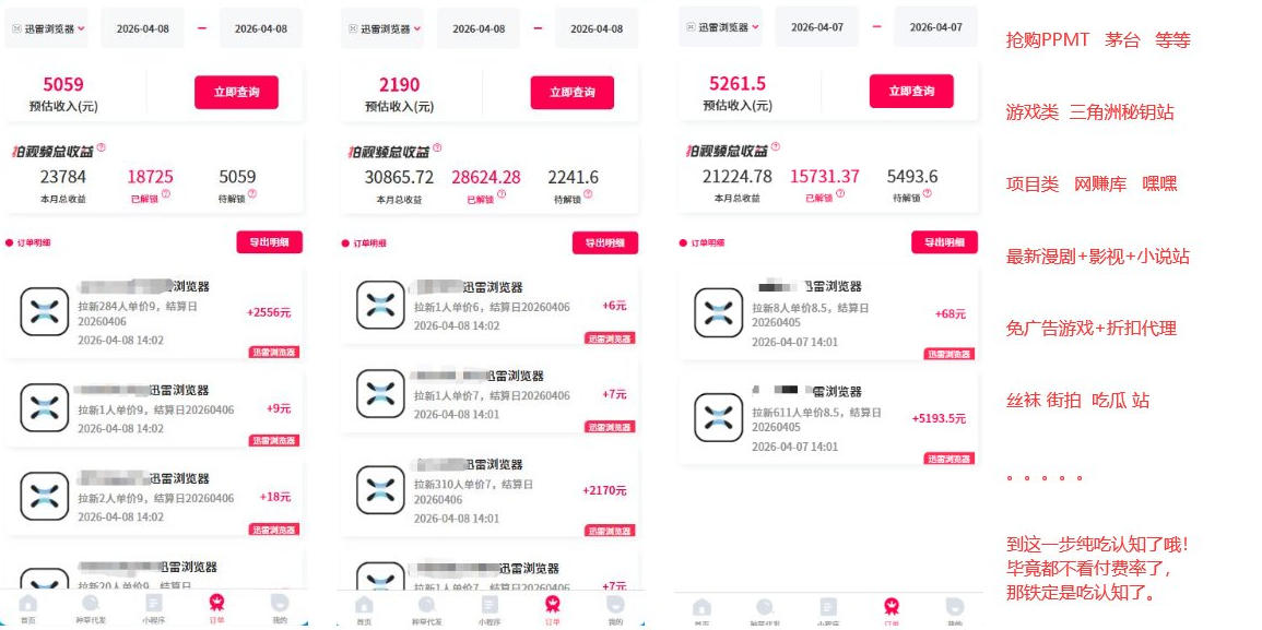 图片[2]-迅雷浏览器项目2.0_拆个大佬周1W的打法-副业网