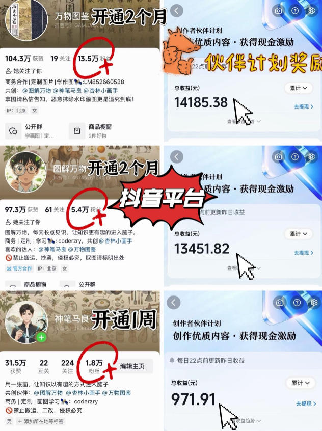 图片[2]-抖音17W粉丝博主亲授AI作图实战教学，0基础轻松学，可入创作者伙伴计划，接单收徒双增收-副业网