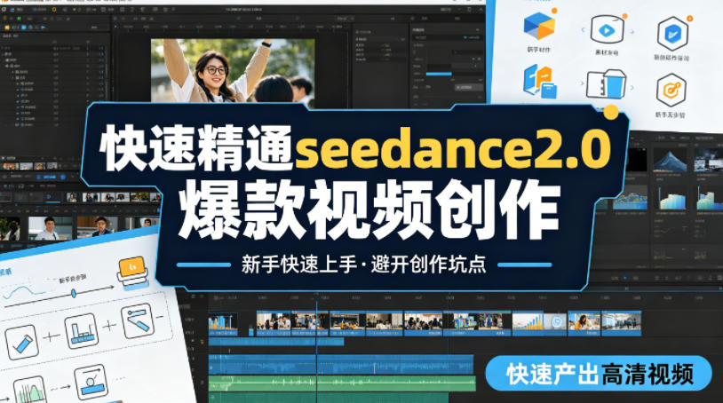 快速精通seedance2.0爆款视频创作，快速产出高清视频，避开大量创作坑点，新手也能快速上手-副业网