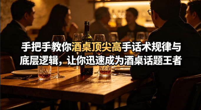 付费文章：手把手教你酒桌顶尖高手话术规律与底层逻辑，让你迅速成为酒桌话题王者(二十年全网独家经验分享)-副业网