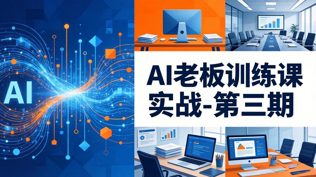 AI老板训练课实战-第三期：AI+内容应用落地教学，从0到1打通AI变现完整路径-副业网