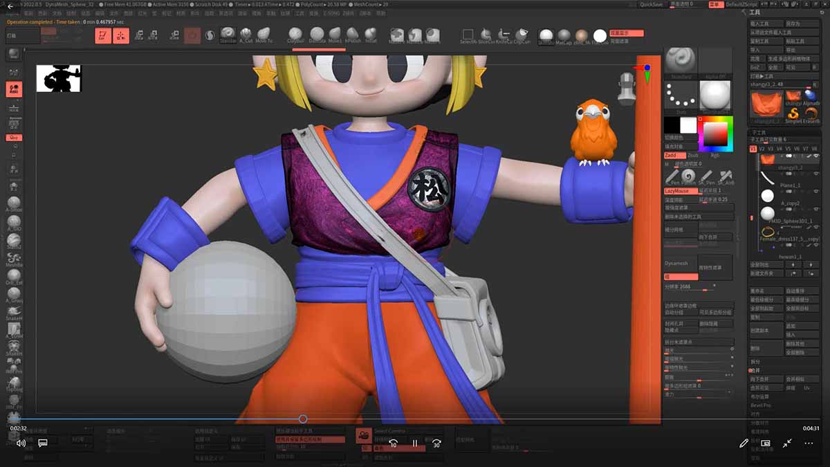 图片[2]-3D卡通建模系统课1.0：从入门到进阶｜ZBrush雕刻+Blender渲染，10章覆盖完整工作流-副业网