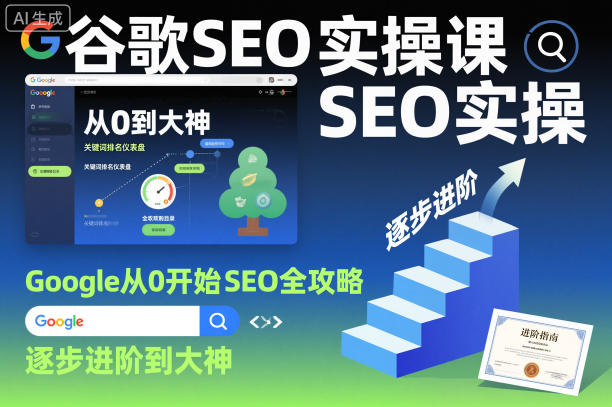 谷歌SEO实操课，Google从0开始SEO全攻略，逐步进阶到大神(更新26年)-副业网