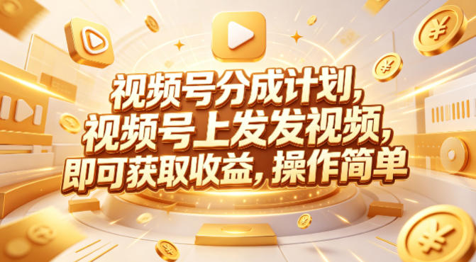 视频号分成计划，599元众筹的Red团队课程，视频号上发发视频，即可获取收益，操作简单-副业网