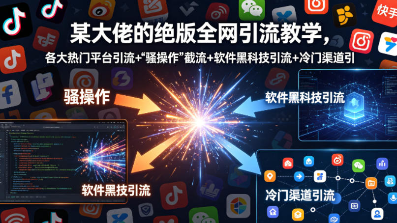 某大佬的绝版全网引流教学，各大热门平台引流+-副业网