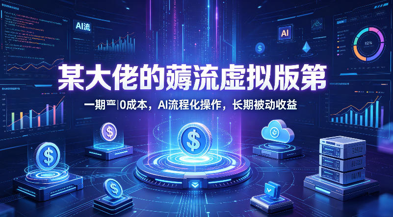 某大佬的薅流虚拟版第一期丨0成本，AI流程化操作，长期被动收益-副业网