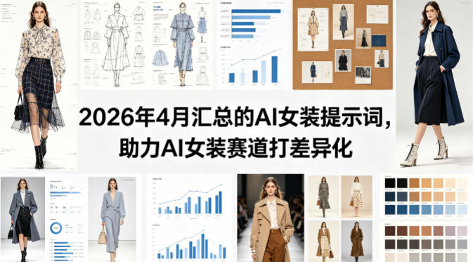 2026年4月汇总的AI女装提示词，助力AI女装赛道打差异化-副业网