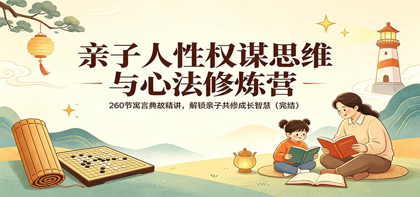亲子人性权谋思维与心法修炼营：260节寓言典故精讲，解锁亲子共修成长智慧(完结)-副业网