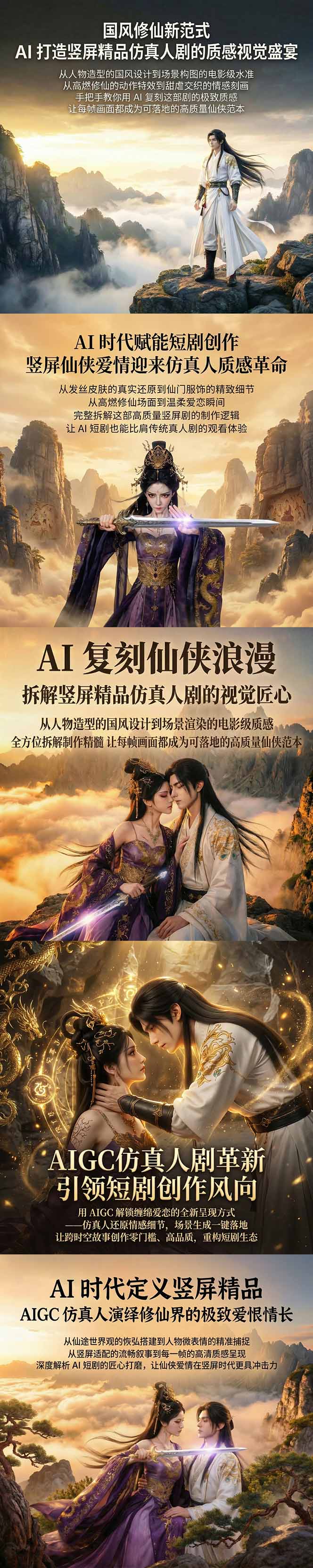 图片[2]-AIGC 仿真人短剧创作革新，解锁仙侠爱恋全新呈现，一键出高质场景，零门槛打造爆款剧集-副业网