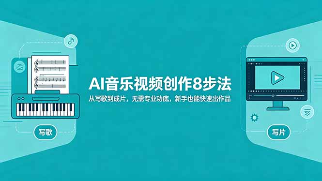 AI音乐视频创作8步法：从写歌到成片，无需专业功底，新手也能快速出作品-副业网