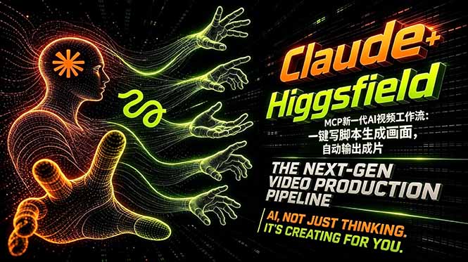Claude+Higgsfield MCP新一代AI视频工作流：一键写脚本生成画面，自动输出成片-副业网