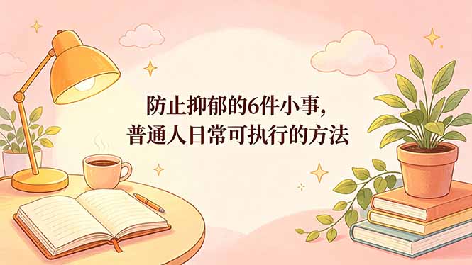 付费文章：防止抑郁的6件小事，普通人日常可执行的方法-副业网