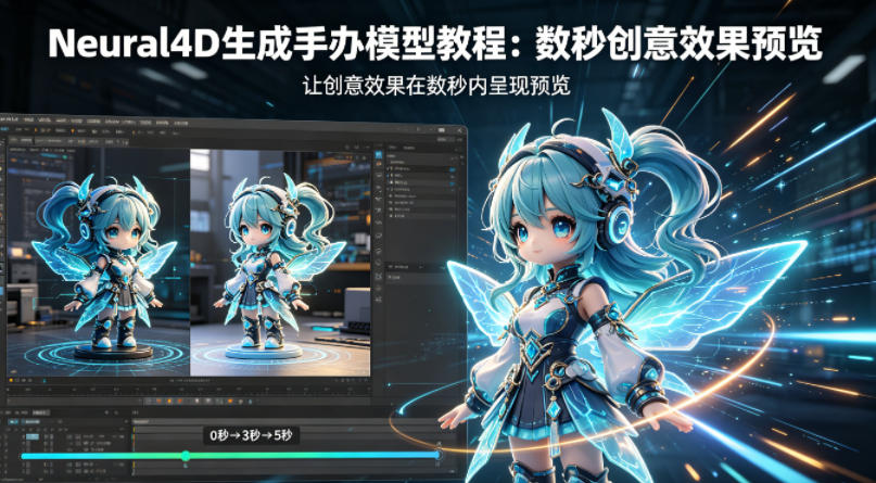Neural4D生成手办模型教程，让创意效果在数秒内呈现预览-副业网