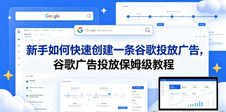 新手如何快速创建一条谷歌投放广告，谷歌广告投放保姆级教程-副业网