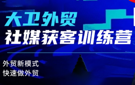 大卫老师·外贸社媒获客独家训练营(更新4月)-副业网