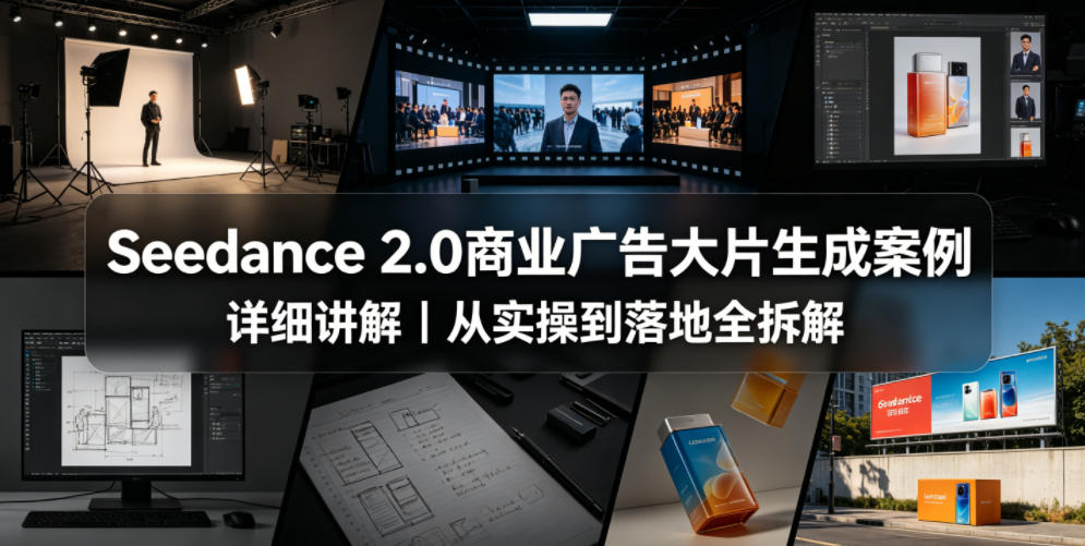 Seedance 2.0商业广告大片生成案例详细讲解｜从实操到落地全拆解-副业网