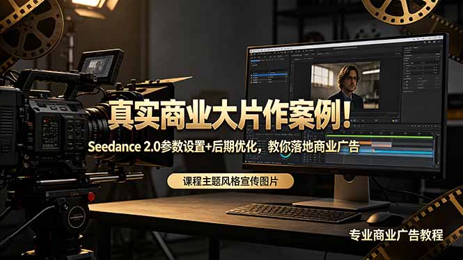 真实商业大片作案例！Seedance 2.0参数设置+后期优化，教你落地商业广告-副业网