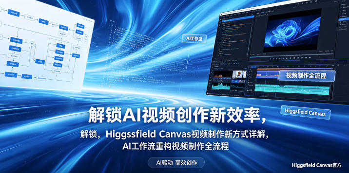解锁AI视频创作新效率，Higgsfield Canvas视频制作新方式详解，AI工作流重构视频制作全流程-副业网