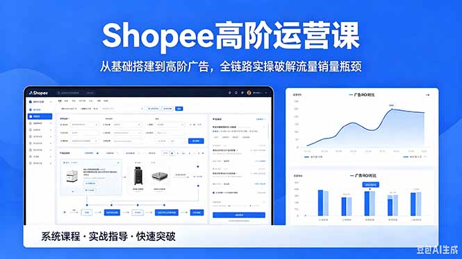 Shopee高阶运营课-2026年5月更新，从基础搭建到高阶广告，全链路实操破解流量销量瓶颈-副业网