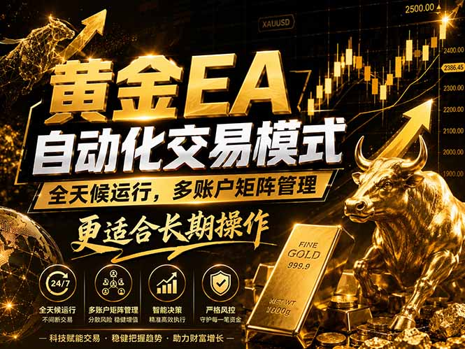 黄金EA量化：多窗口矩阵稳定运行，系统自动执行，收益空间持续放大-副业网