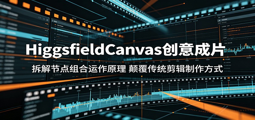 HiggsfieldCanvas创意成片：拆解节点组合运作原理，颠覆传统剪辑制作方式-副业网