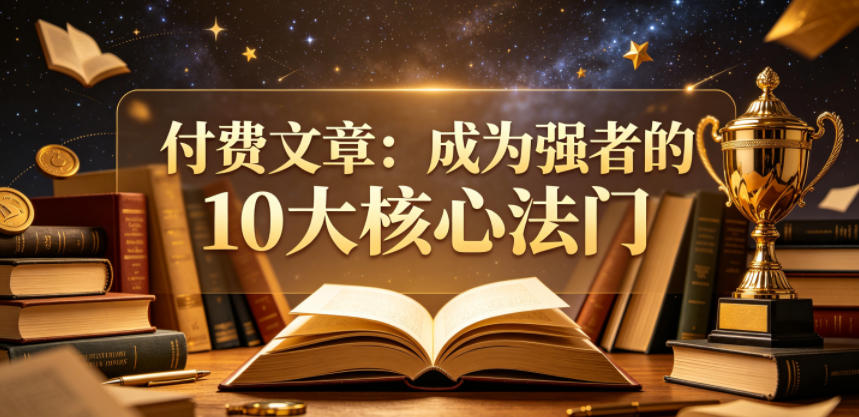 付费文章：成为强者的10大核心法门-副业网